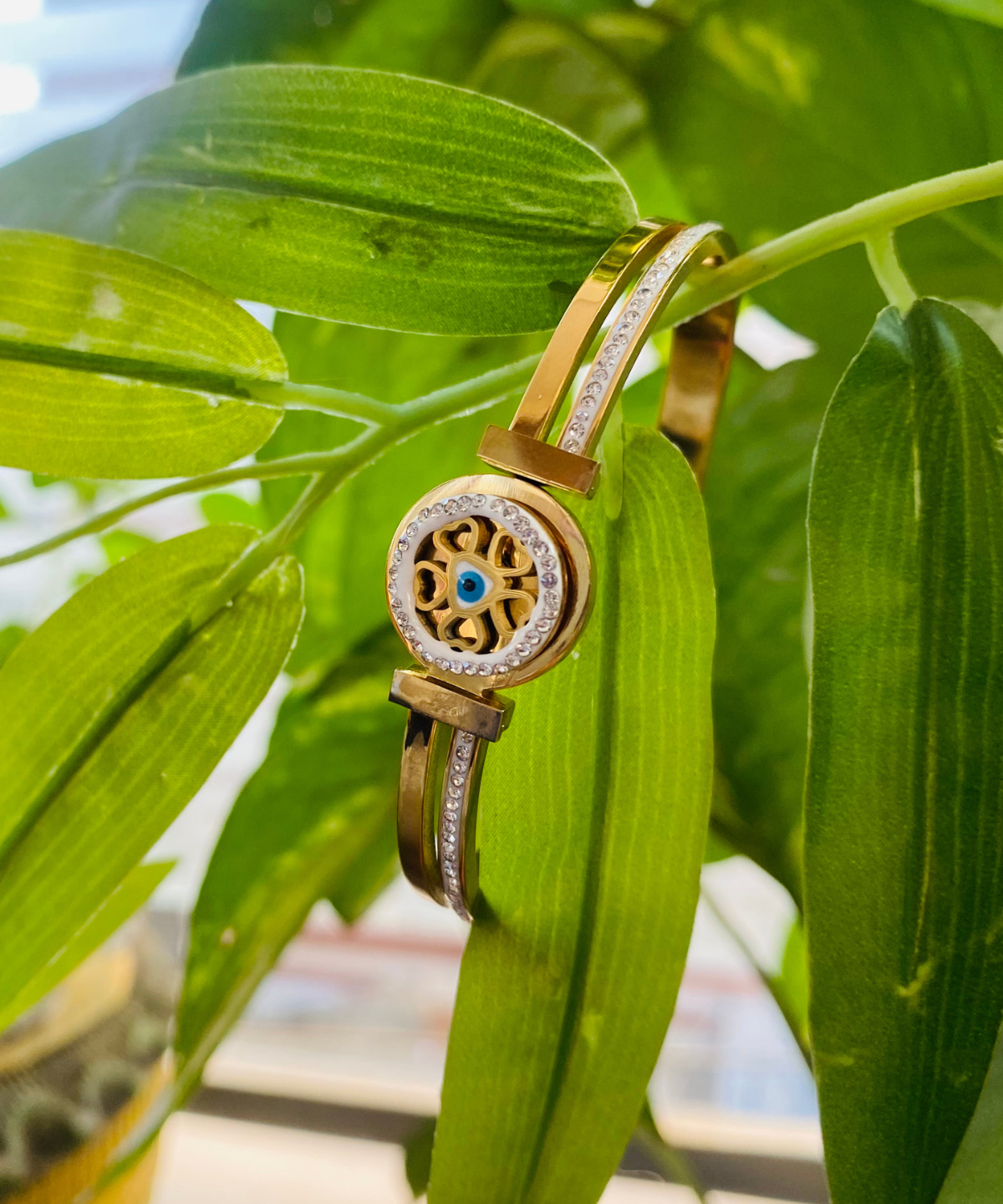 Evil Eye Rotating Wheel Bracelet