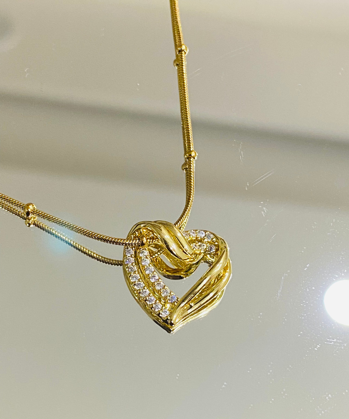 Tangled Heart Anti Tarnish Necklace