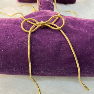 Long Bow Chain Pendant Anti Tarnish